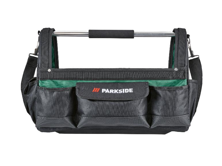 PARKSIDE® Szerszámtáska, 21 liter, 15 kg teherbírás, 11 zseb, acél fogantyúval és vállpánttal