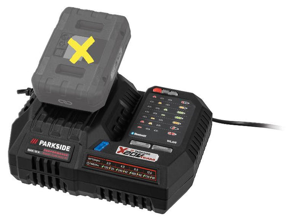 PARKSIDE PERFORMANCE® PLGS 2012 A1 Smart gyorstöltő, 20V, 12A, 300W, Wi-Fi és Bluetooth