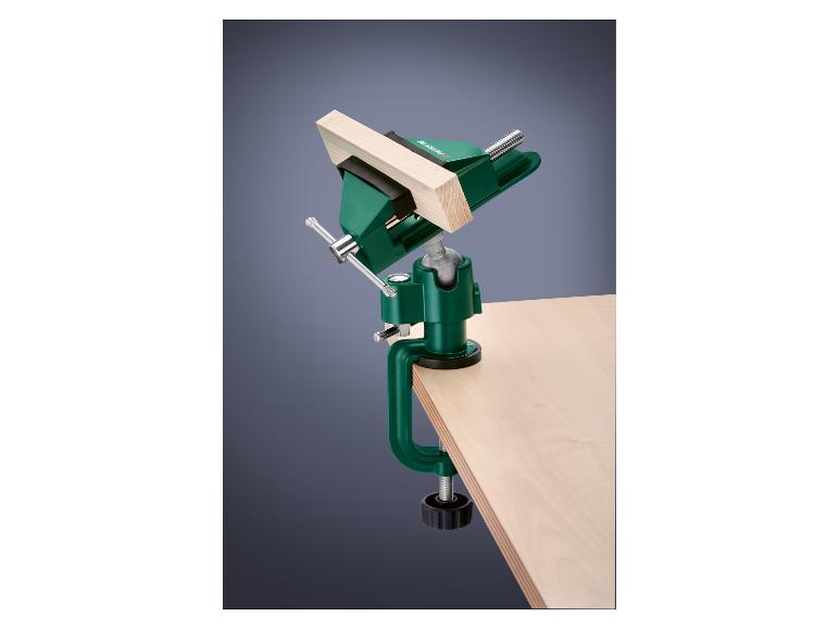 PARKSIDE® Univerzális asztali satu, 78 mm, 70 mm befogás, forgatható gömbcsuklóval és csőtartóval