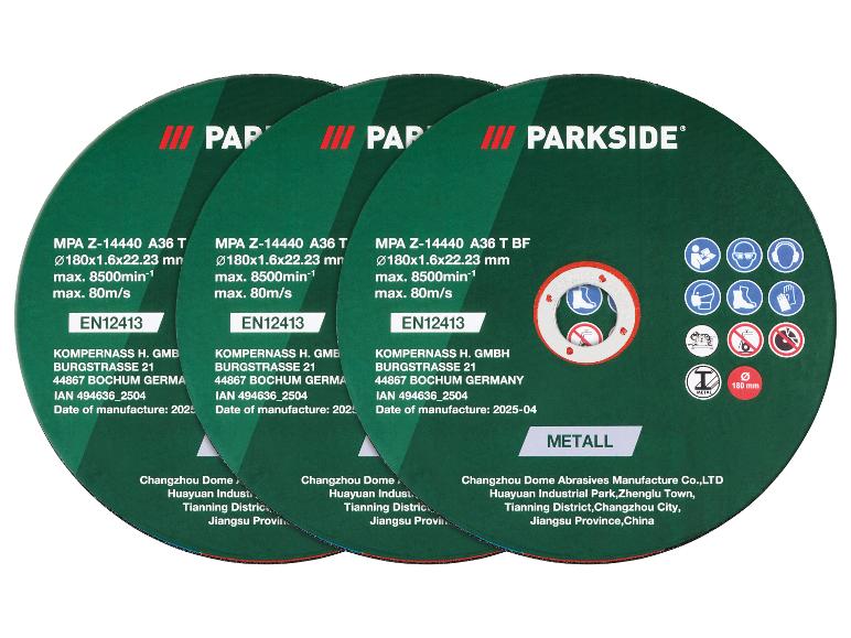 PARKSIDE® PMTS 180 B2 Csiszolókorongos asztali elektromos gyorsdaraboló, fémvágó, fémdaraboló, 1280 W