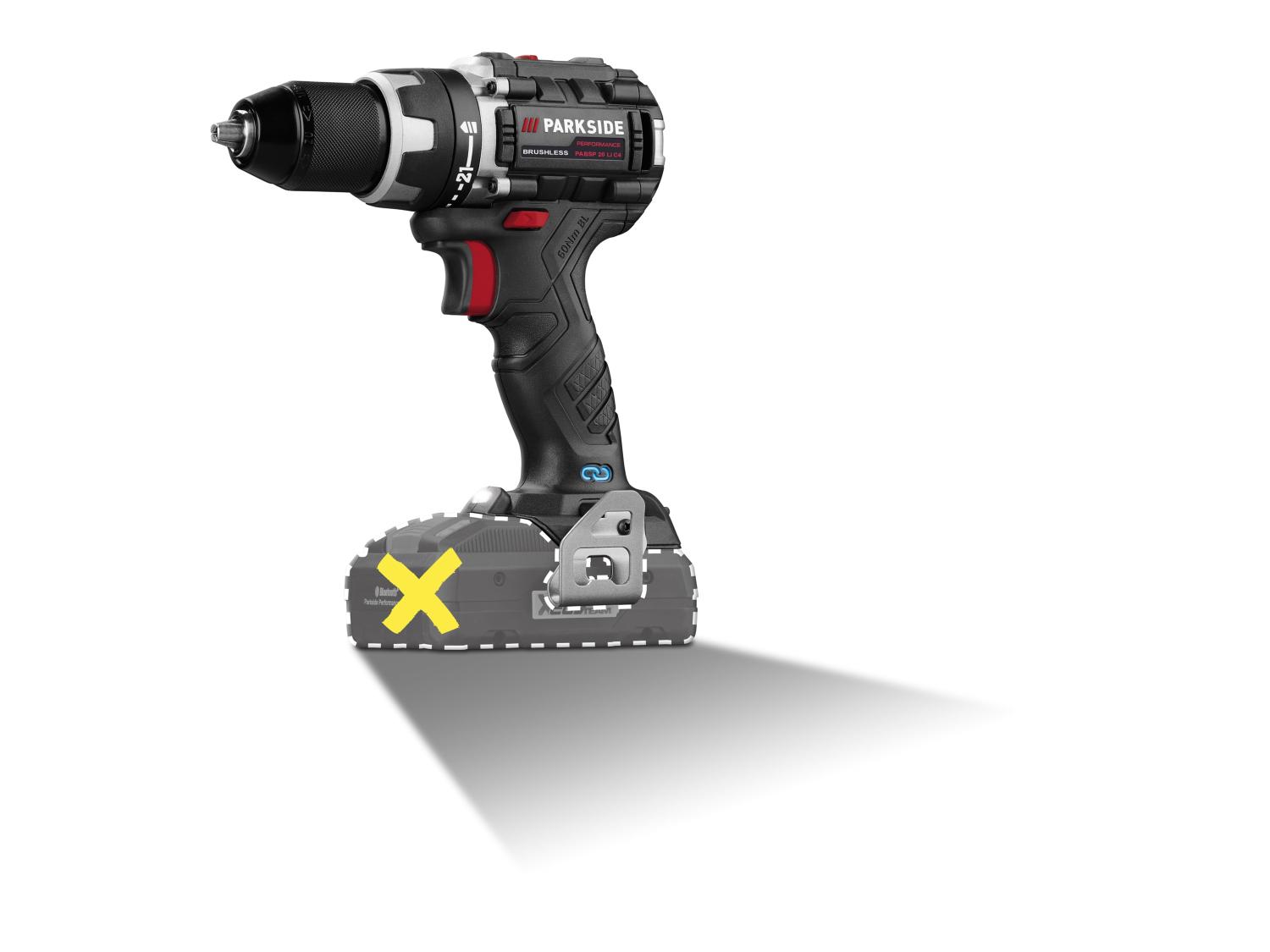 PARKSIDE PERFORMANCE® PABSP 20-Li C4 akkus fúró, csavarbehajtó, Brushless 60Nm X20V (akku és töltő nélkül)