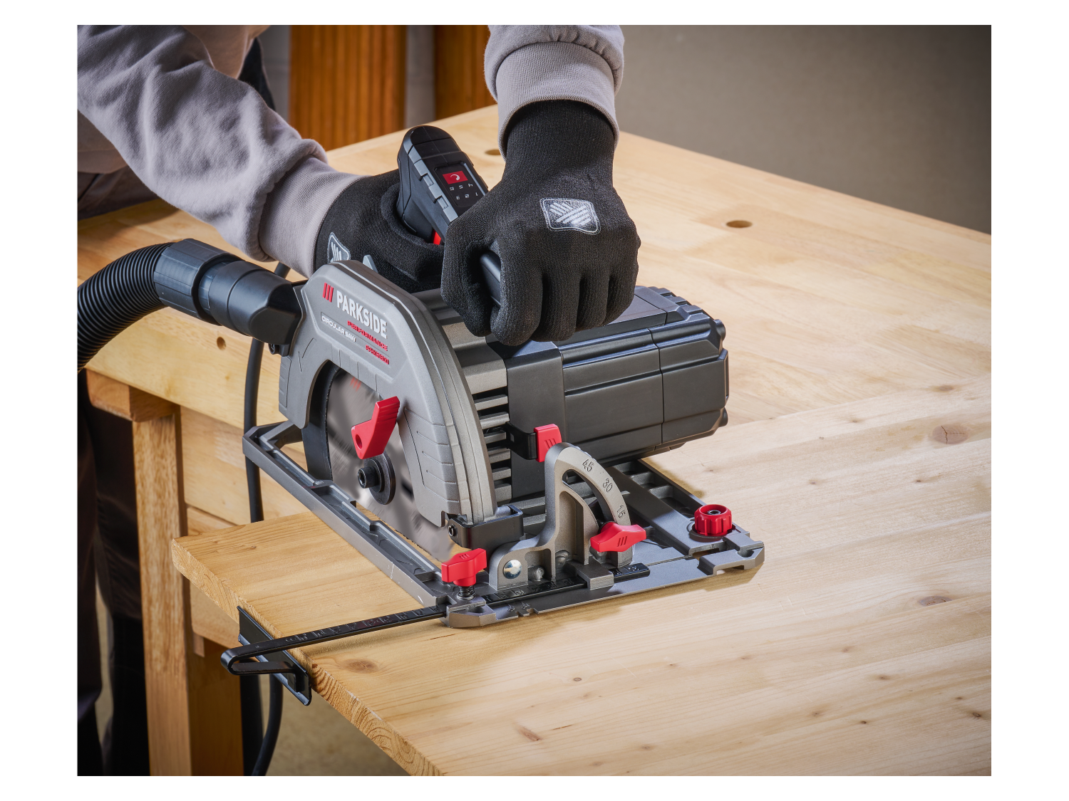 PARKSIDE PERFORMANCE® PPHKS 1800 A1 kézi körfűrész, 6 fokozat, 1800 W