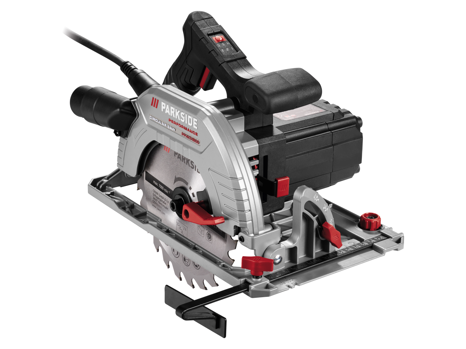 PARKSIDE PERFORMANCE® PPHKS 1800 A1 kézi körfűrész, 6 fokozat, 1800 W