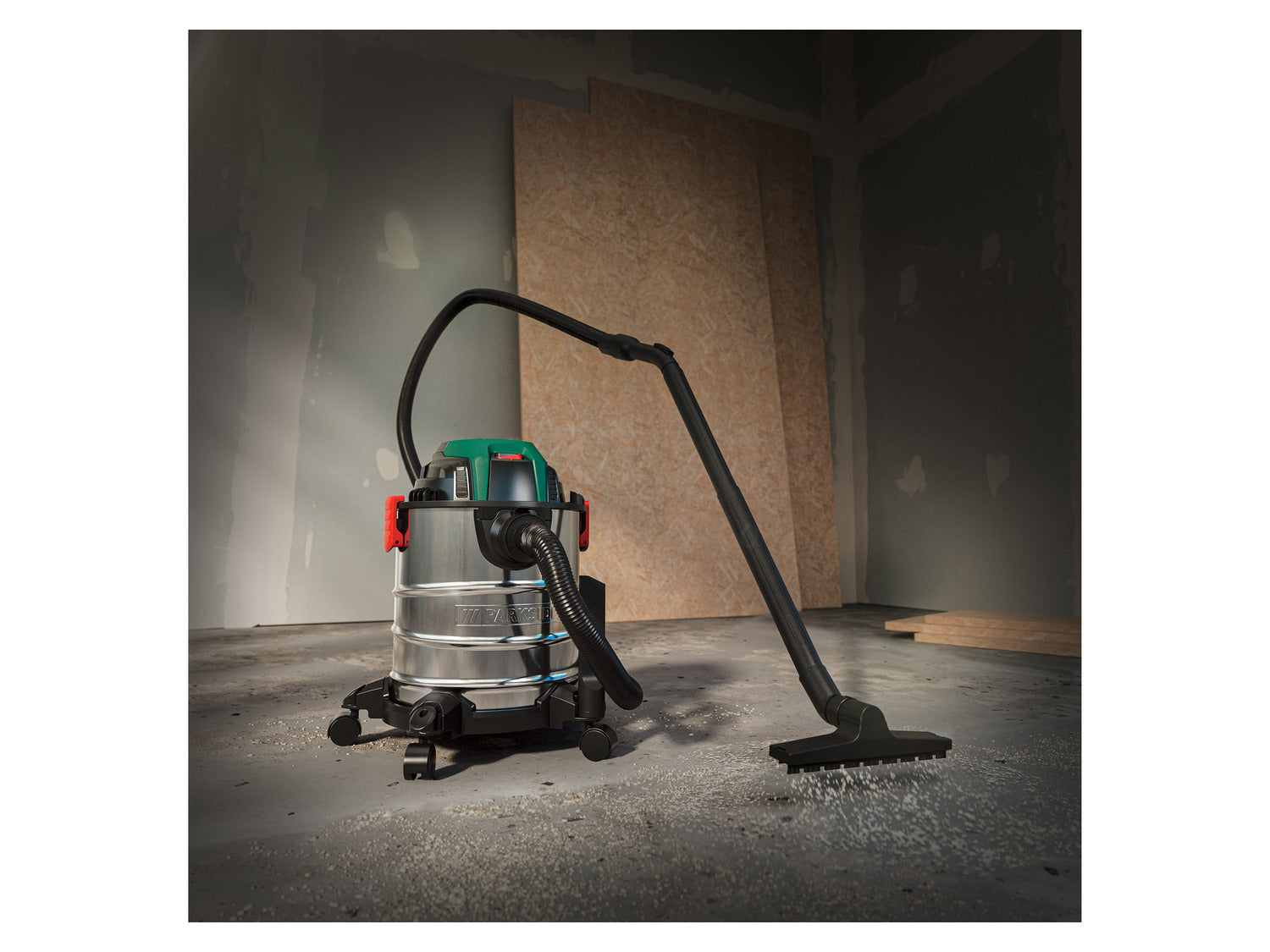 PARKSIDE® PWD 20 C3 Nedves-száraz porszívó 1300 W, 19,8 L – rozsdamentes acéltartállyal