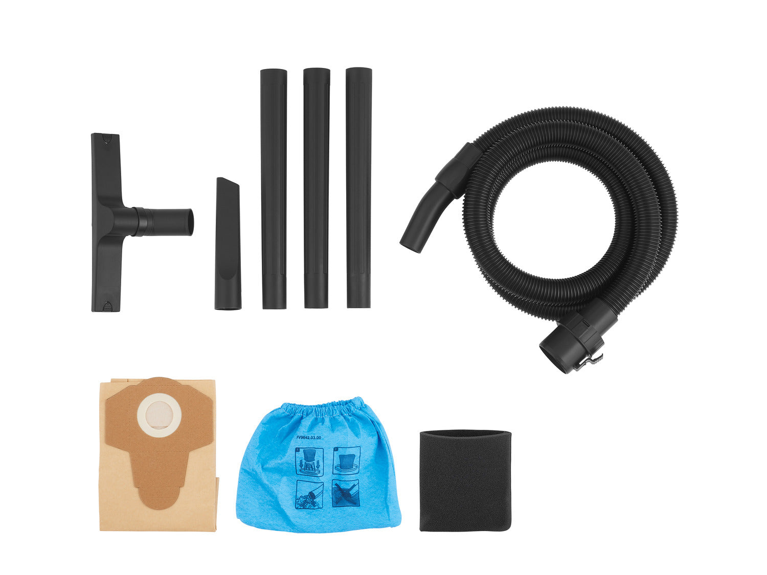 PARKSIDE® PWD 20 C3 Nedves-száraz porszívó 1300 W, 19,8 L – rozsdamentes acéltartállyal