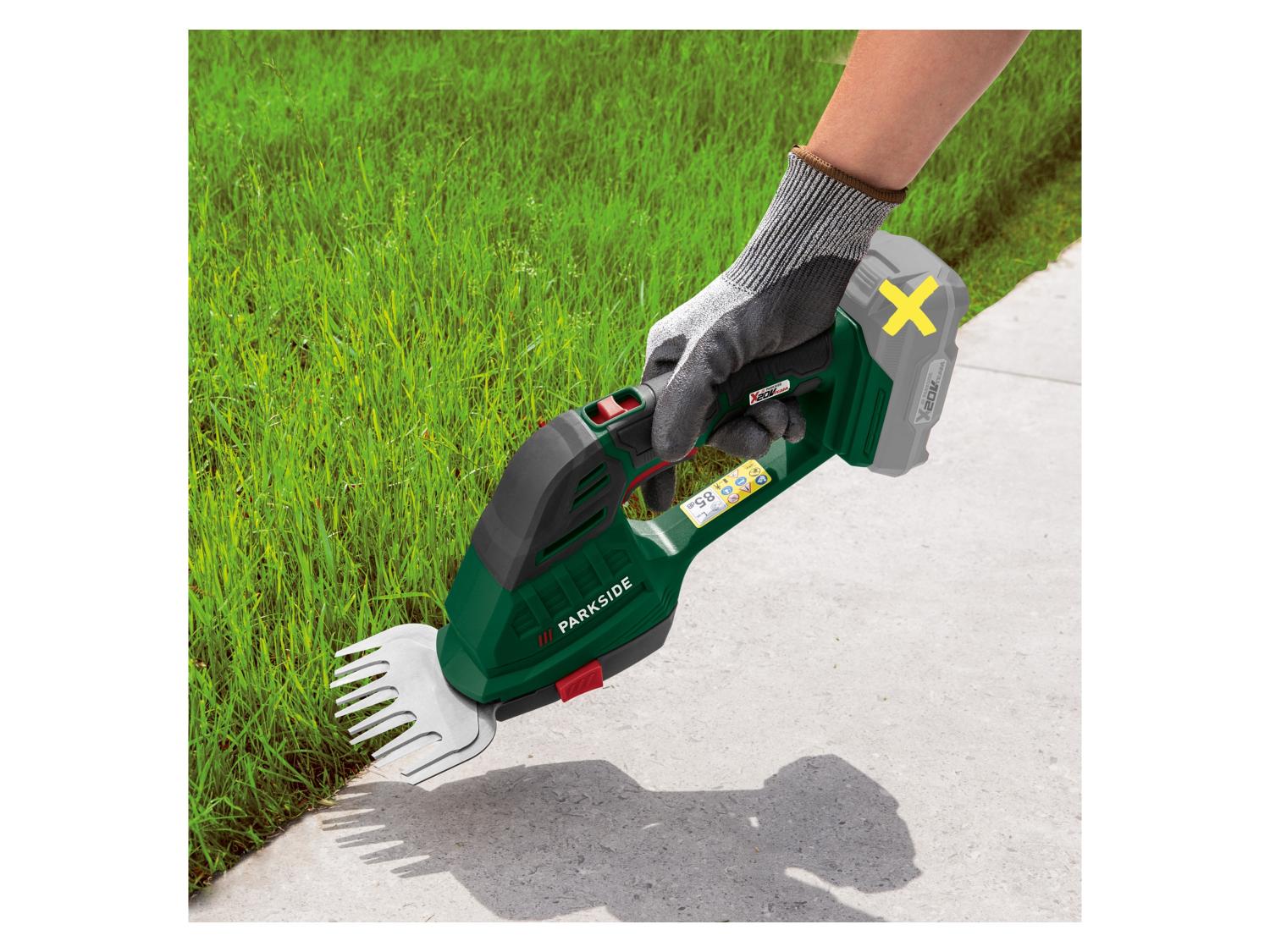 PARKSIDE® PAGS 20-Li A1 20 V 2 az 1-ben akkus fű- és bokornyíró (Akkumulátor és töltő nélkül)