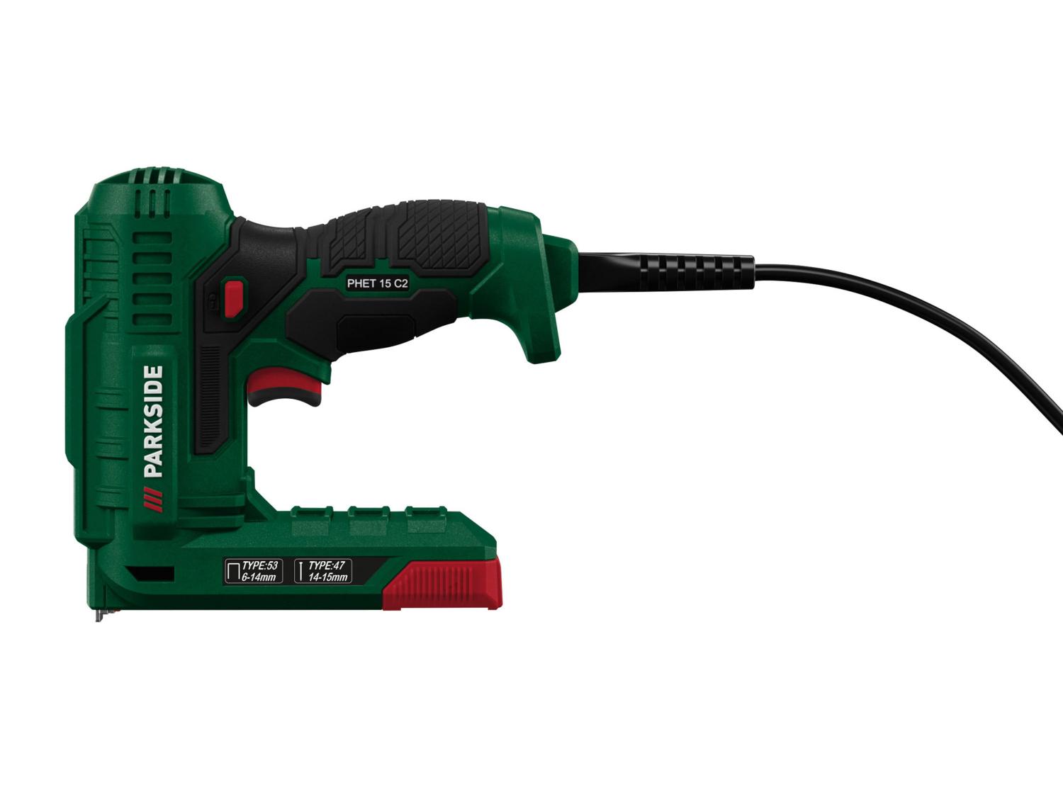 PARKSIDE® PHET 15 C2 elektromos tűző- és szögbelövő – kapcsokkal és szögekkel