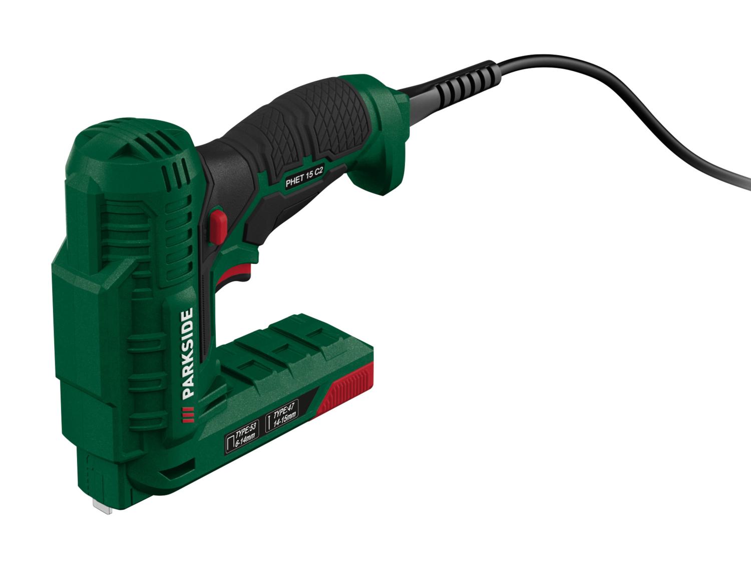 PARKSIDE® PHET 15 C2 elektromos tűző- és szögbelövő – kapcsokkal és szögekkel