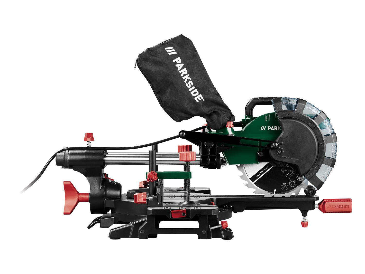 PARKSIDE® PZKS 2000 C3 kihajló/állítható fejű asztali gérvágó – precíz vágás fához és műanyaghoz