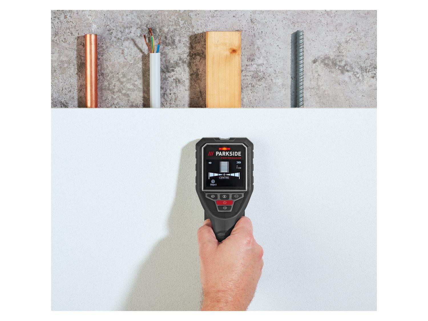 PARKSIDE® PERFORMANCE - Falvizsgáló és vezetékdetektor, LCD kijelzővel és tárolótáskával - PPOG 120 A1