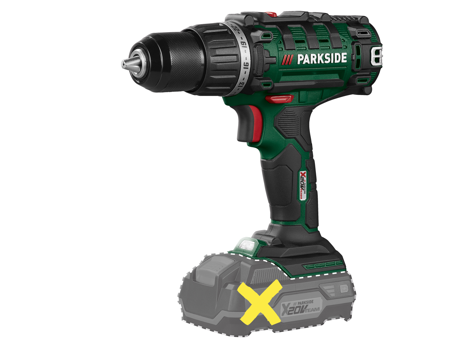 PARKSIDE® PABS 20 Li I9 akkumulátoros fúró-csavarozó (akku és töltő nélkül)