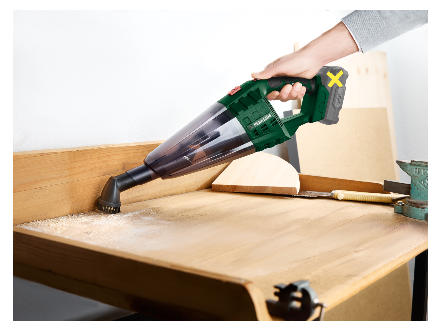 PARKSIDE® PHSSA 20-Li D2 – 20 V vezeték nélküli kézi porszívó (akku és töltő nélkül)