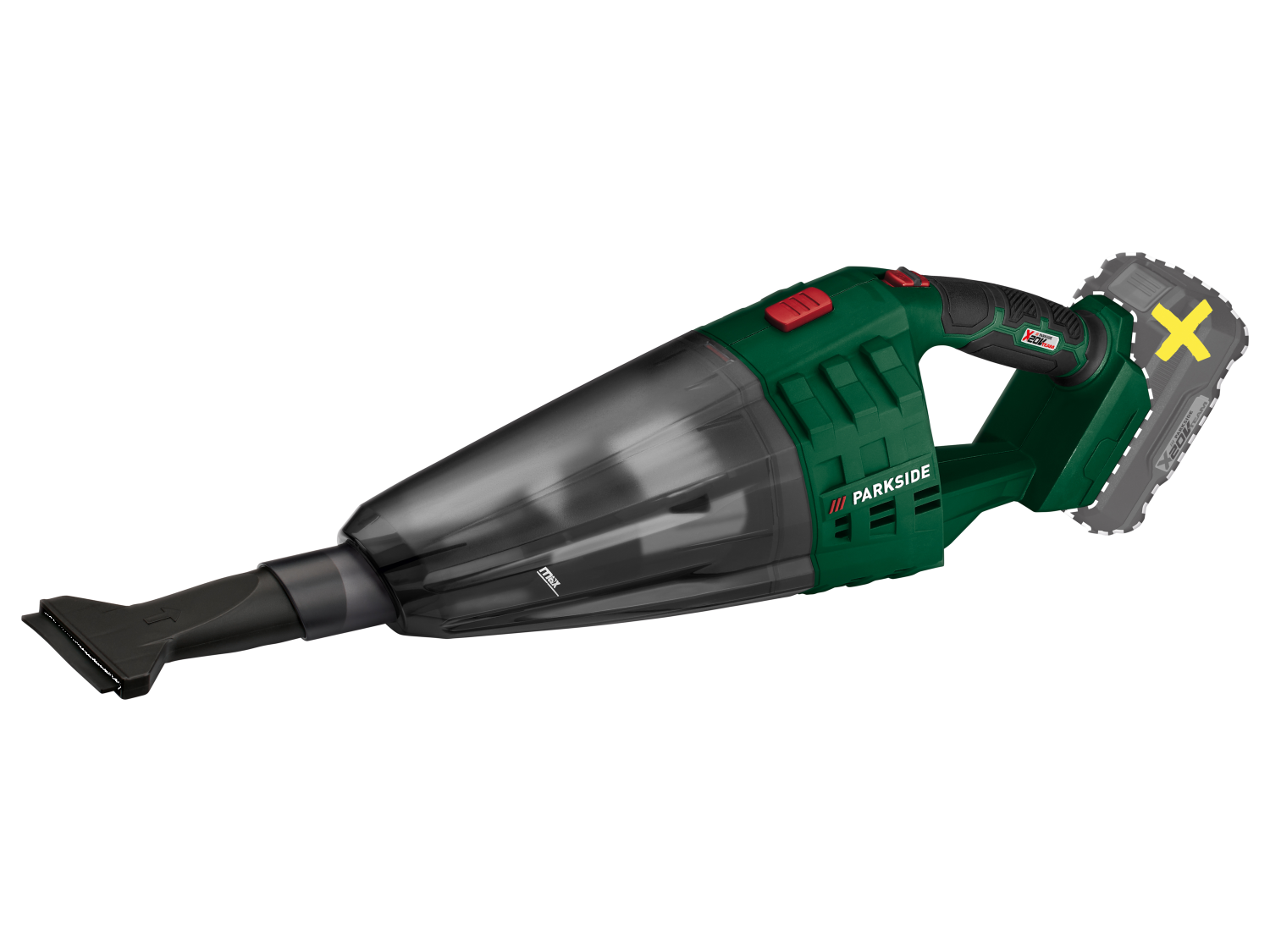 PARKSIDE® PHSSA 20-Li D2 – 20 V vezeték nélküli kézi porszívó (akku és töltő nélkül)