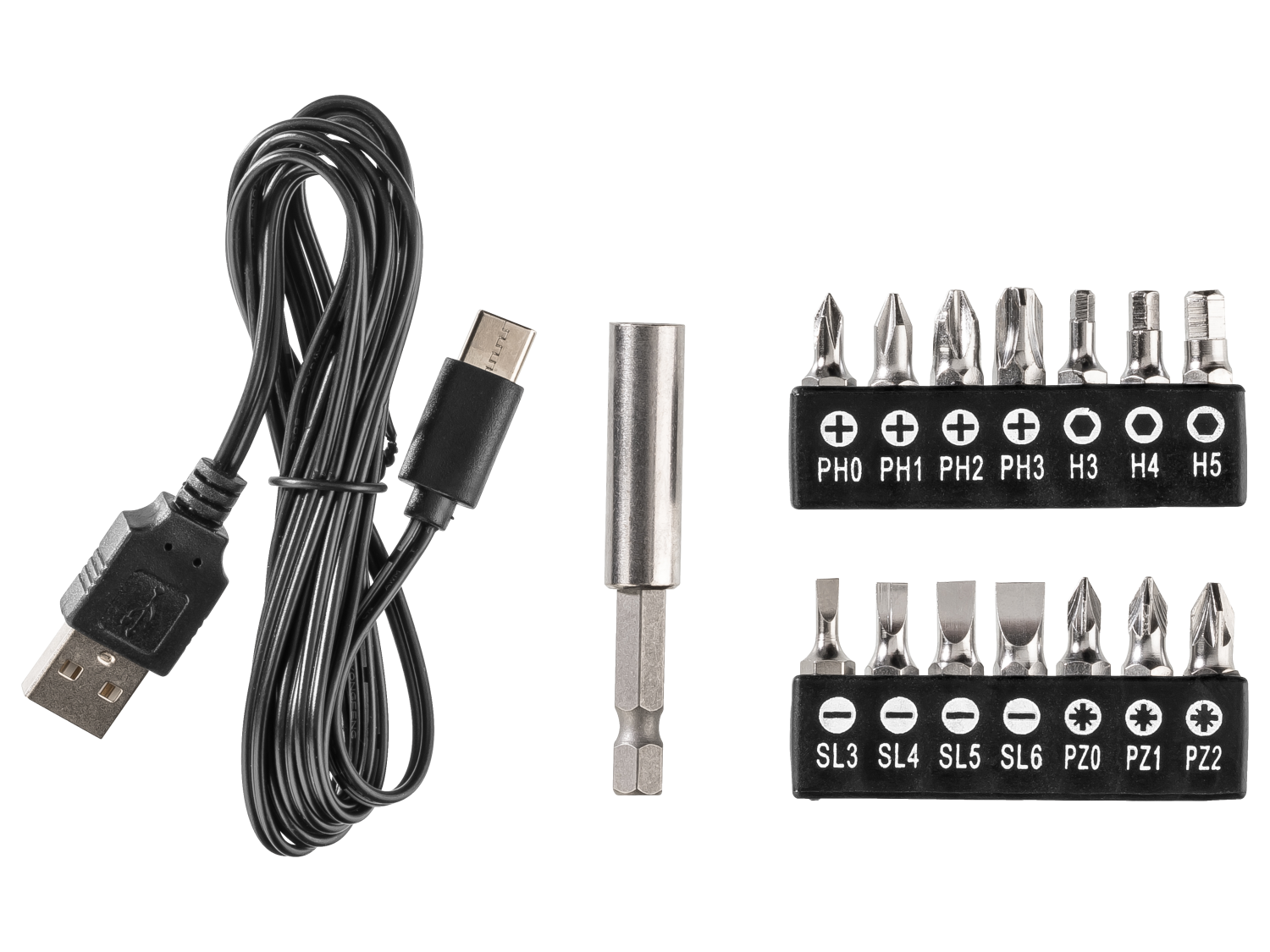 PARKSIDE® PAS 4 D7 – 4 V akkus csavarhúzó (USB-C, 15 részes bitkészlet)