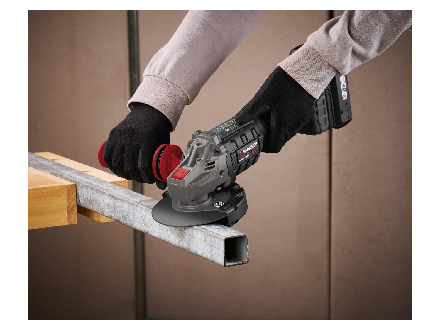 PARKSIDE PERFORMANCE® PWSAP 20-Li F6 akkus sarokcsiszoló – 20 V, Starter Kit