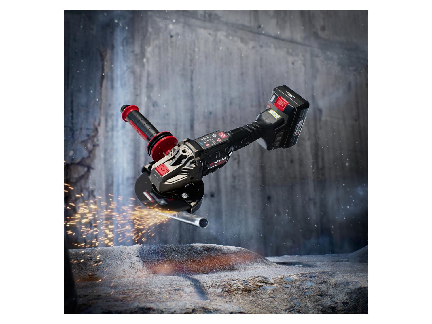 PARKSIDE PERFORMANCE® PWSAP 20-Li F6 akkus sarokcsiszoló – 20 V, Starter Kit