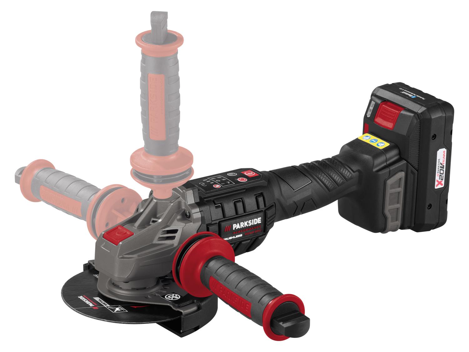 PARKSIDE PERFORMANCE® PWSAP 20-Li F6 akkus sarokcsiszoló – 20 V, Starter Kit