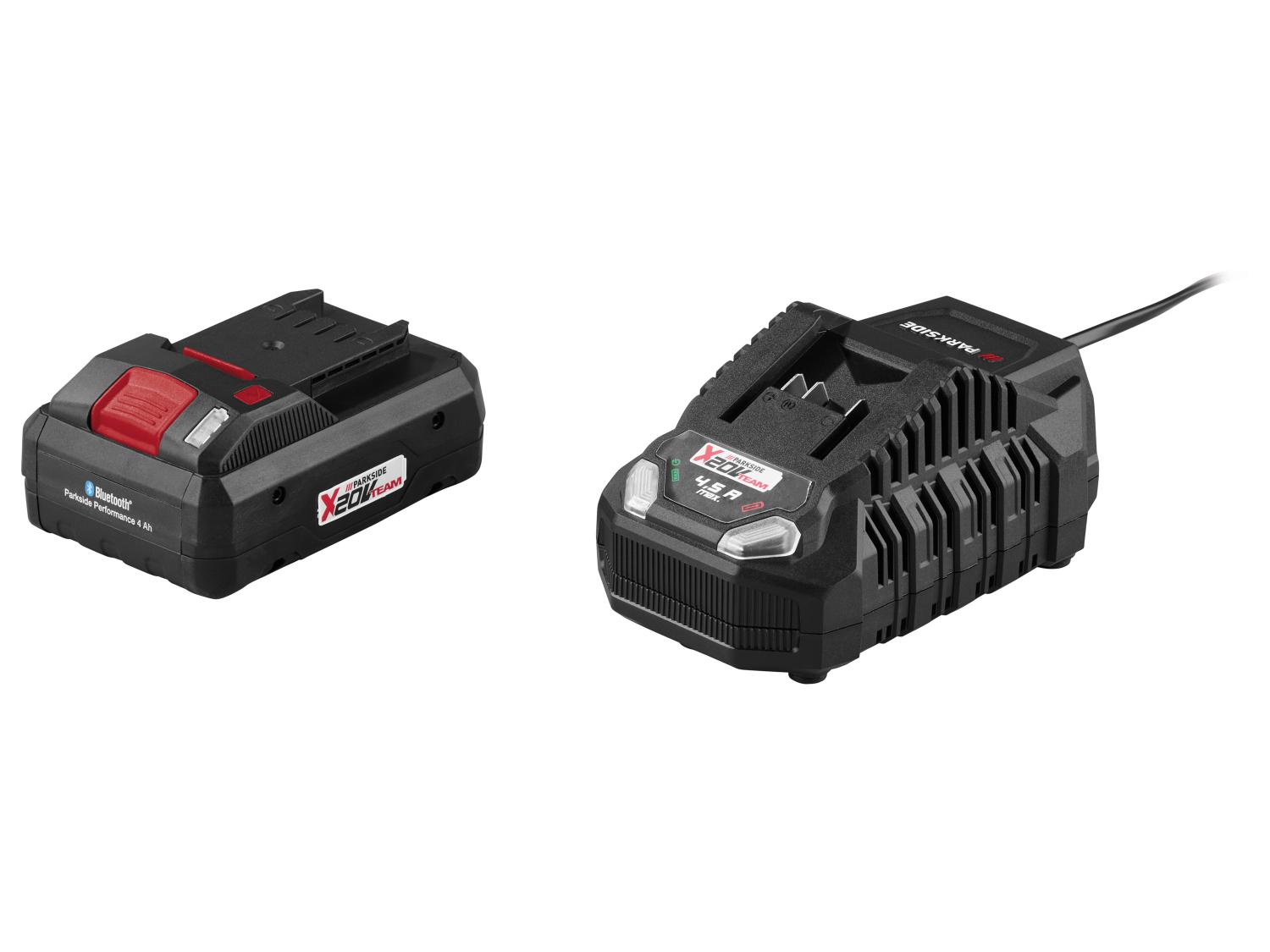 PARKSIDE PERFORMANCE® PWSAP 20-Li F6 akkus sarokcsiszoló – 20 V, Starter Kit