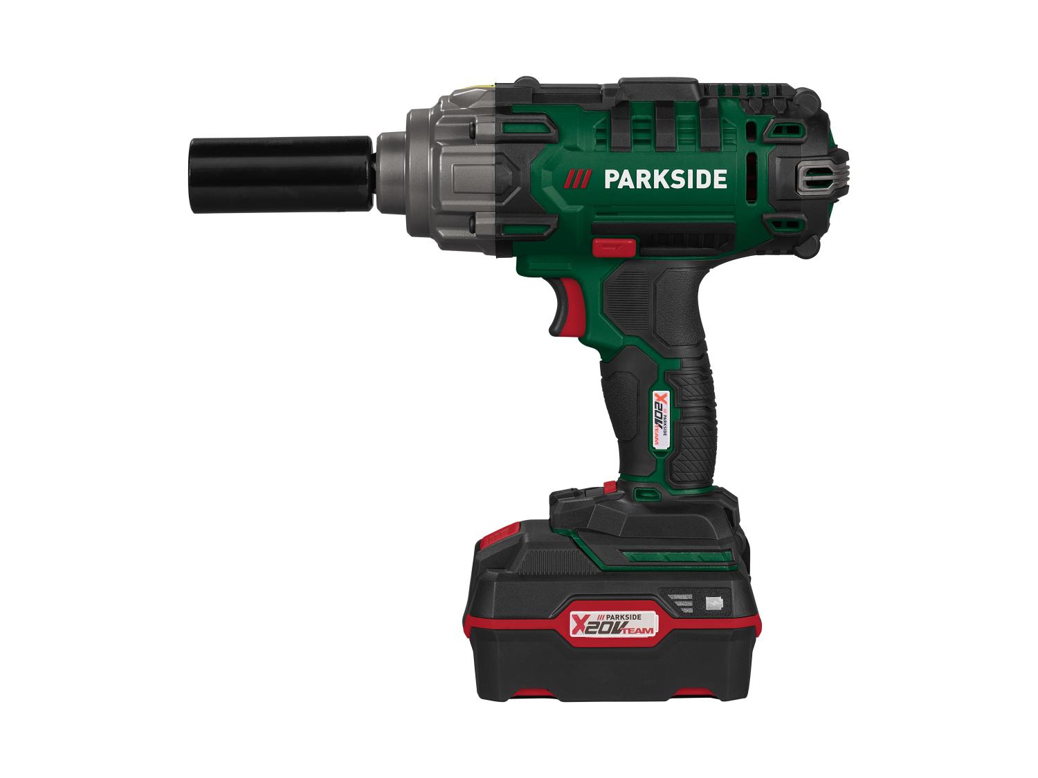 PARKSIDE® PASSK 20-Li C4 Akkumulátoros ütvecsavarozó szett (20 V, 4 Ah akkumulátor + 4,5 A gyorstöltő)
