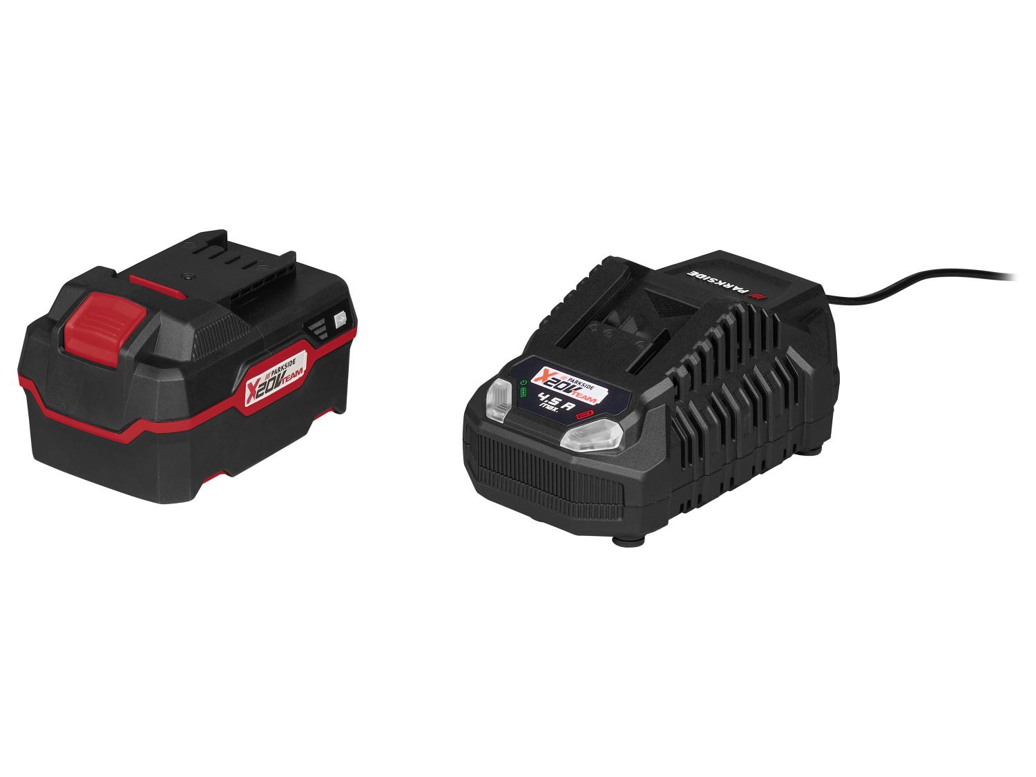 PARKSIDE® PASSK 20-Li C4 Akkumulátoros ütvecsavarozó szett (20 V, 4 Ah akkumulátor + 4,5 A gyorstöltő)