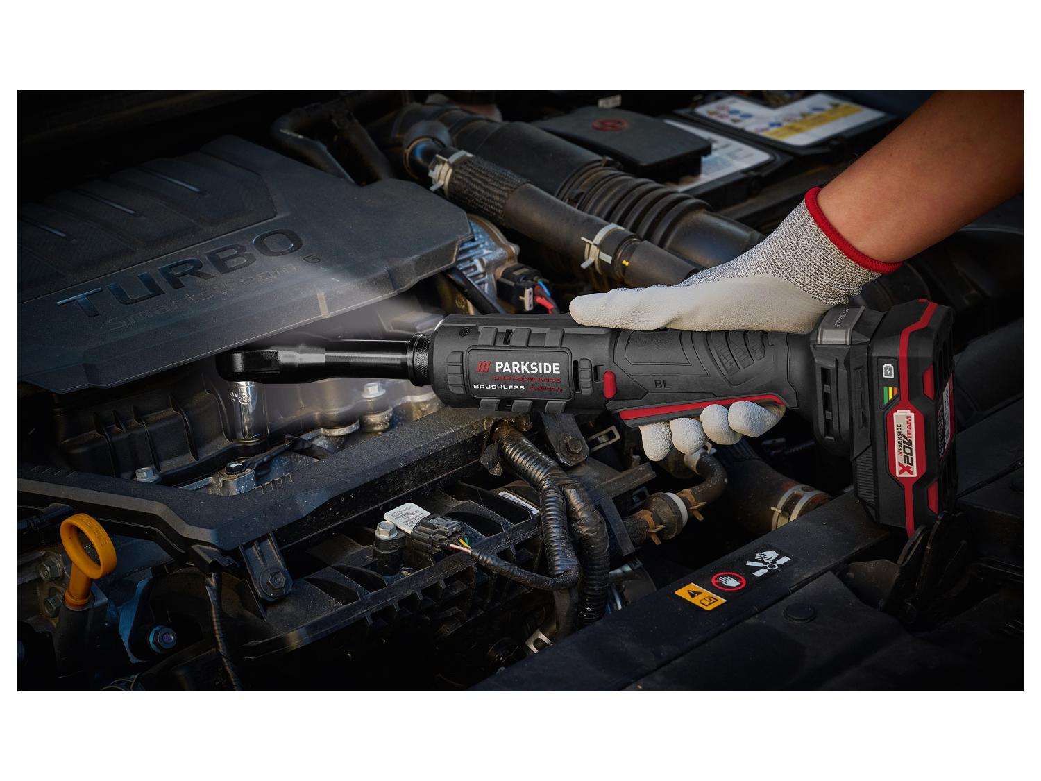 PARKSIDE PERFORMANCE® PARP 20-Li A1 - Akkus racsnis kulcs, 20 V, 75 Nm, akkumulátorral és töltővel