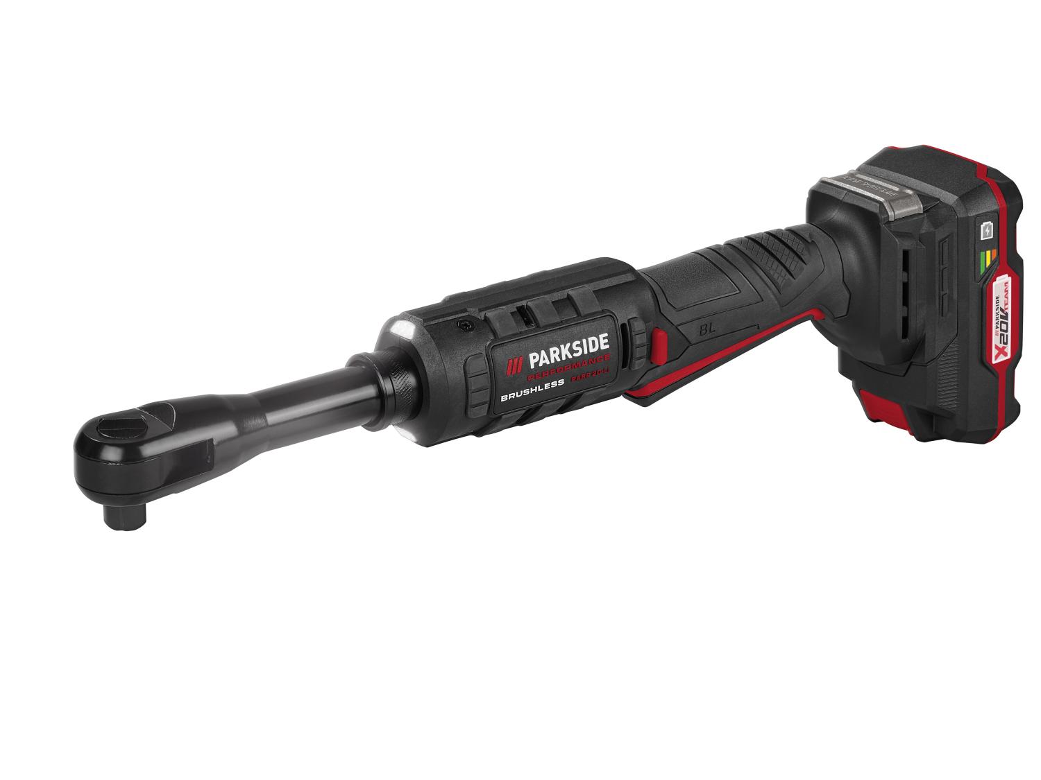 PARKSIDE PERFORMANCE® PARP 20-Li A1 - Akkus racsnis kulcs, 20 V, 75 Nm, akkumulátorral és töltővel