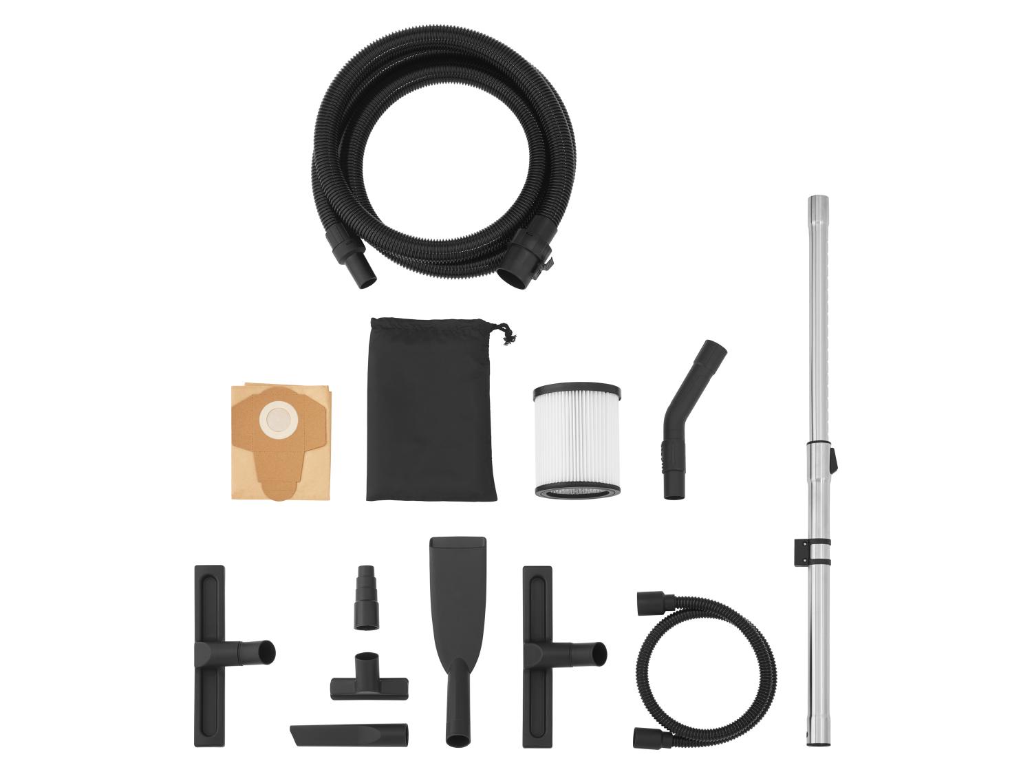 PARKSIDE® PWD 30 C1 – Nedves-száraz porszívó 1500 W, 30 literes rozsdamentes acéltartállyal