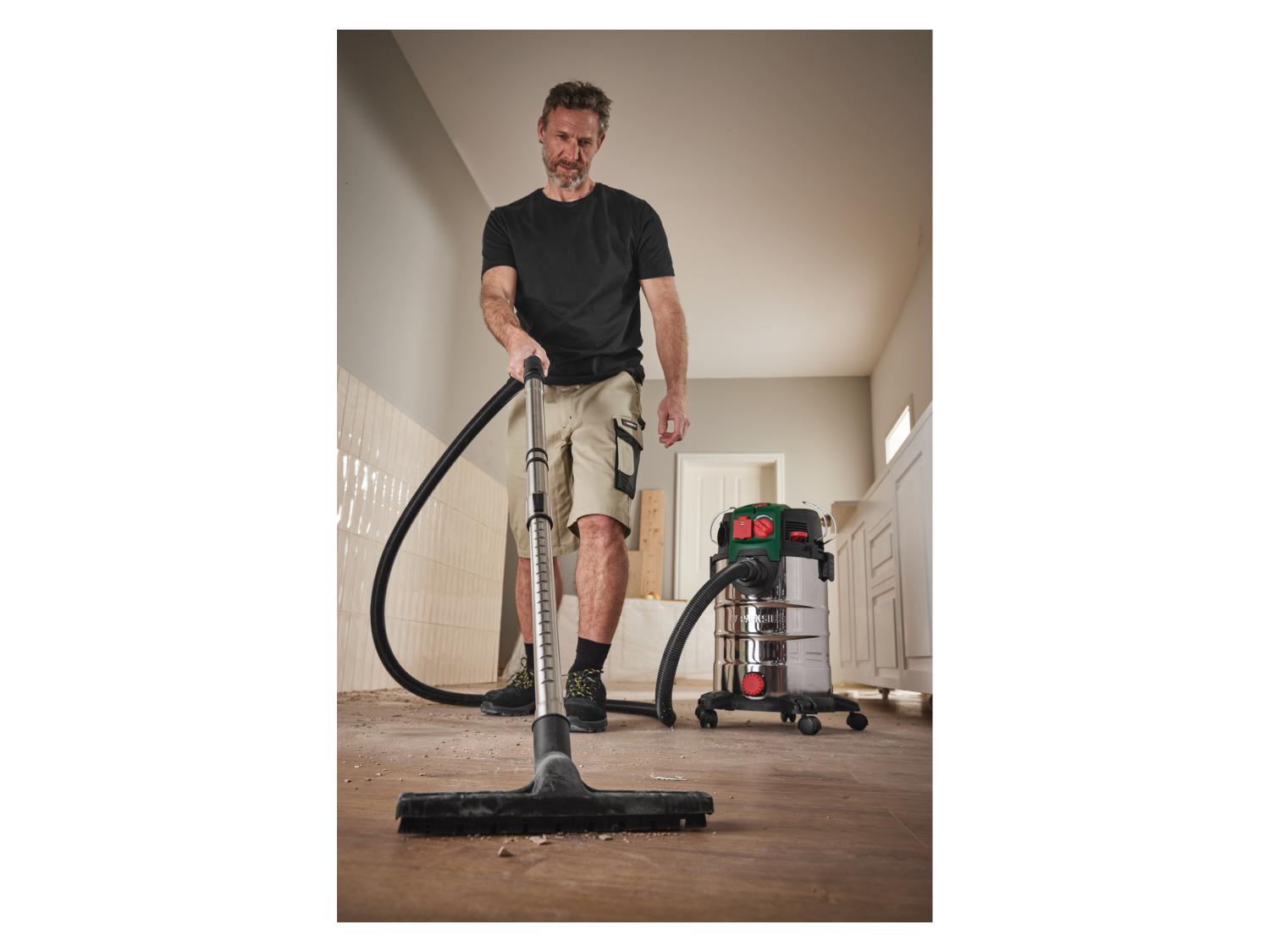 PARKSIDE® PWD 30 C1 – Nedves-száraz porszívó 1500 W, 30 literes rozsdamentes acéltartállyal