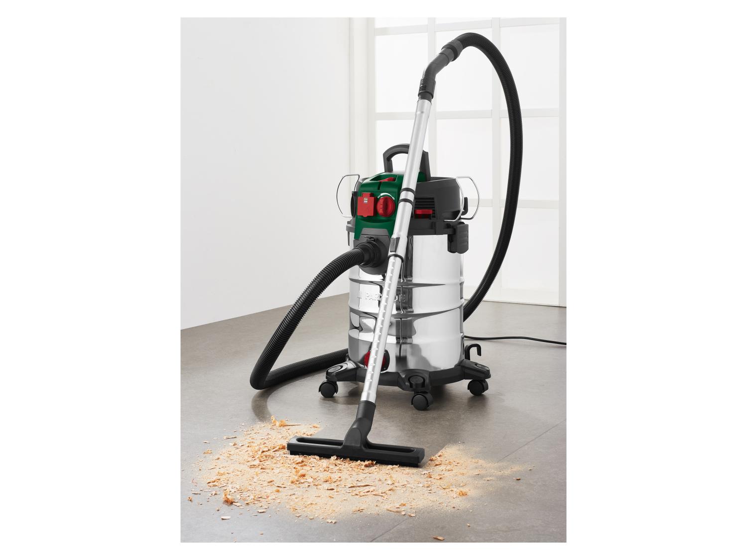 PARKSIDE® PWD 30 C1 – Nedves-száraz porszívó 1500 W, 30 literes rozsdamentes acéltartállyal