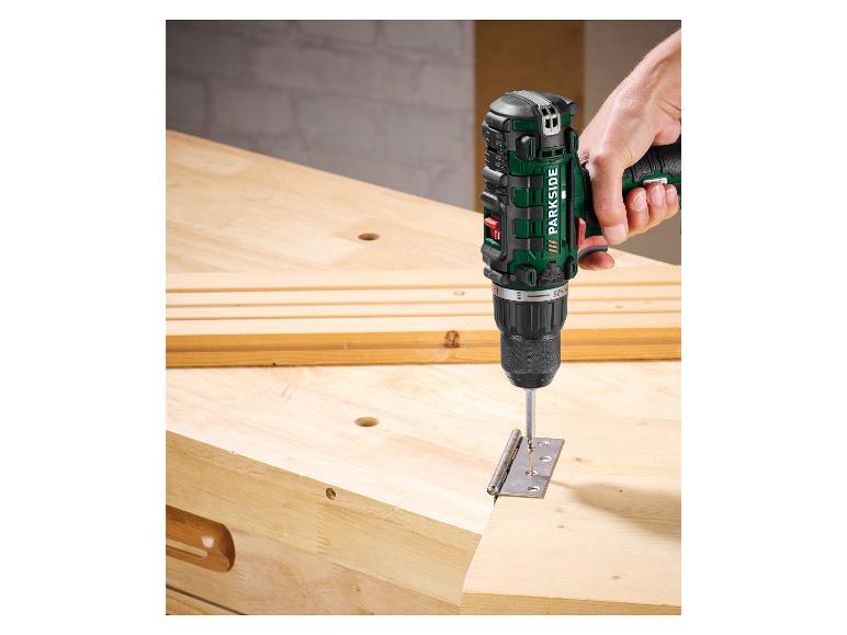 PARKSIDE® PABS 20-Li I9 Akkus fúró-csavarozó készlet, 20 V, 2×2 Ah, töltővel és tartozékokkal