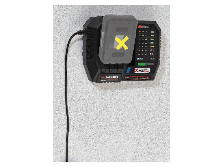 PARKSIDE PERFORMANCE® PLGS 2012 A1 Smart gyorstöltő, 20V, 12A, 300W, Wi-Fi és Bluetooth