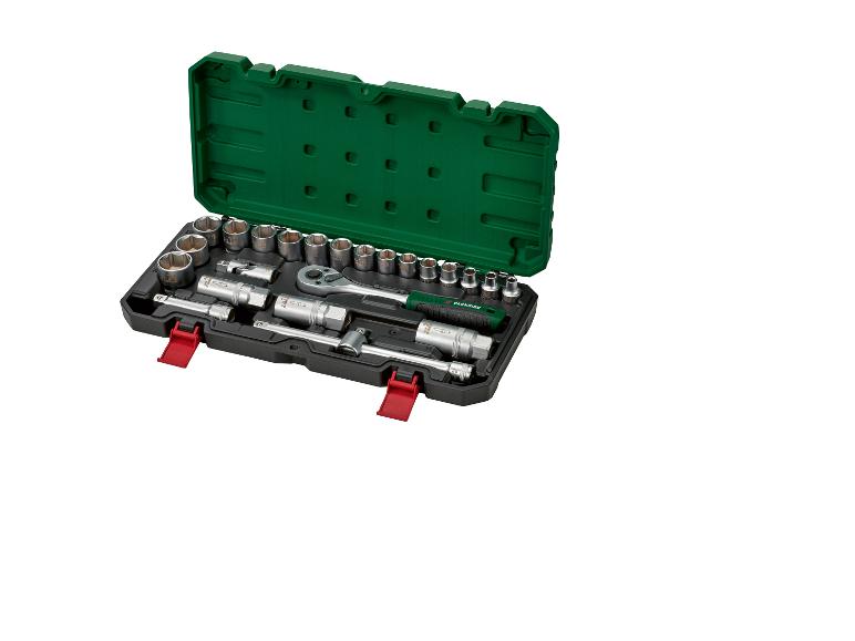 PARKSIDE® PSSS 24 A1 Dugókulcs készlet, 3/8", CrV, 72 fogas racsnival, 24 részes