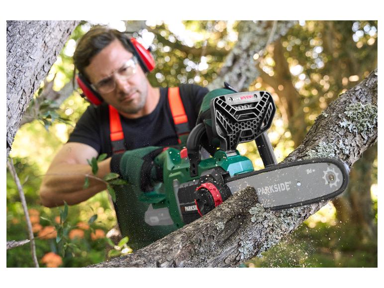 PARKSIDE® PAKS 20-Li F5 Akkus láncfűrész, 20 V, 23 cm, 10 m/s – akkumulátor nélkül
