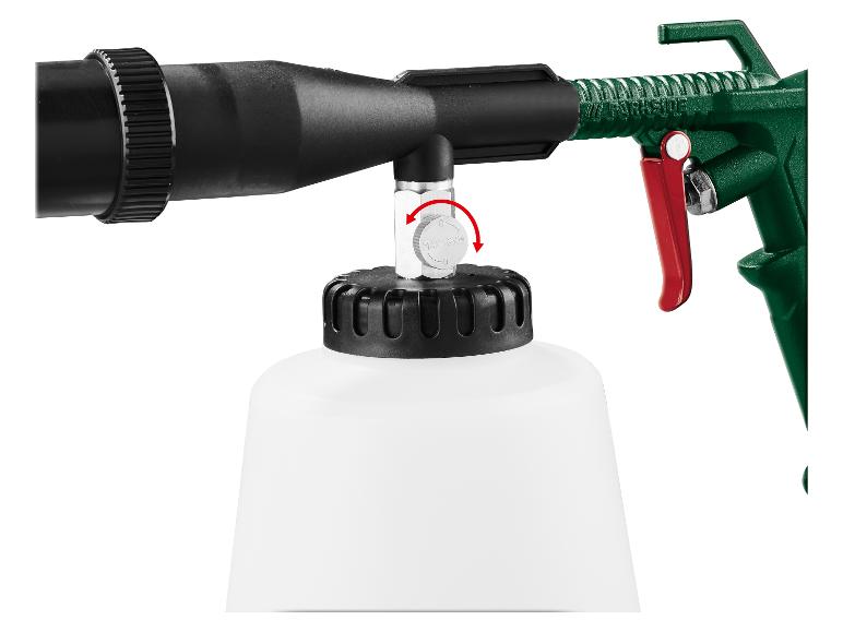 PARKSIDE® PDRP 6.2 B2 Pneumatikus tisztítópisztoly, 6,2 bar, 1000 ml, forgó kefés fejjel