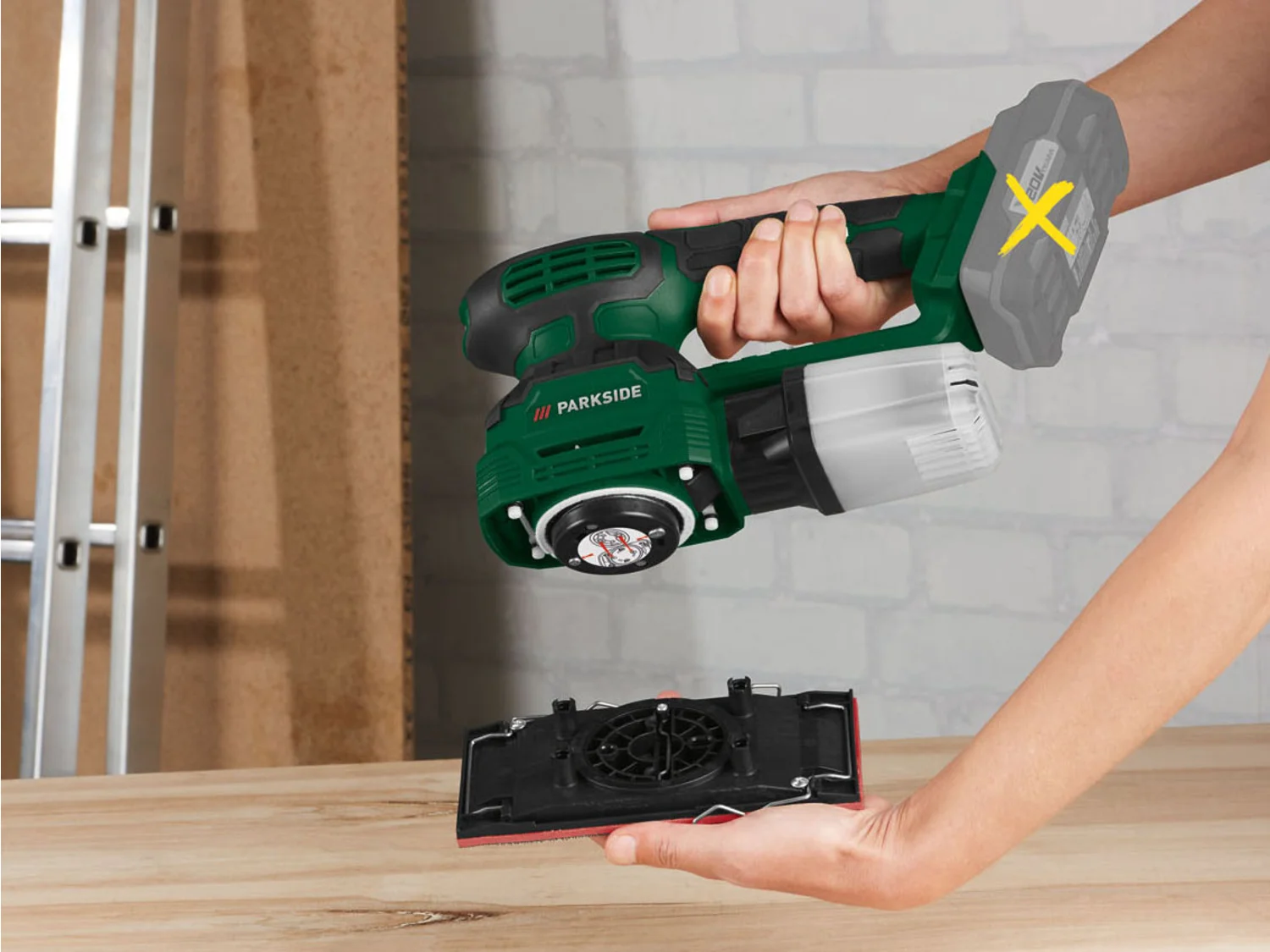 PARKSIDE® PMSA 20-Li A1 – 3 az 1-ben multifunkciós csiszoló (Akkumulátor és töltő nélkül)