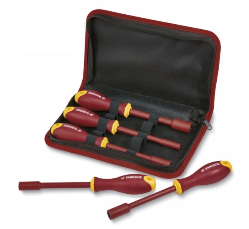 PARKSIDE® 1000 V szigetelt dugókulcs készlet – 5 részes