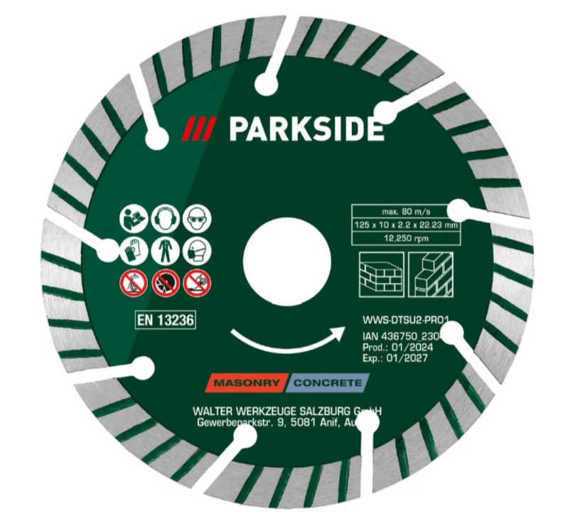 PARKSIDE® Univerzális gyémánt vágótárcsák – 2 db