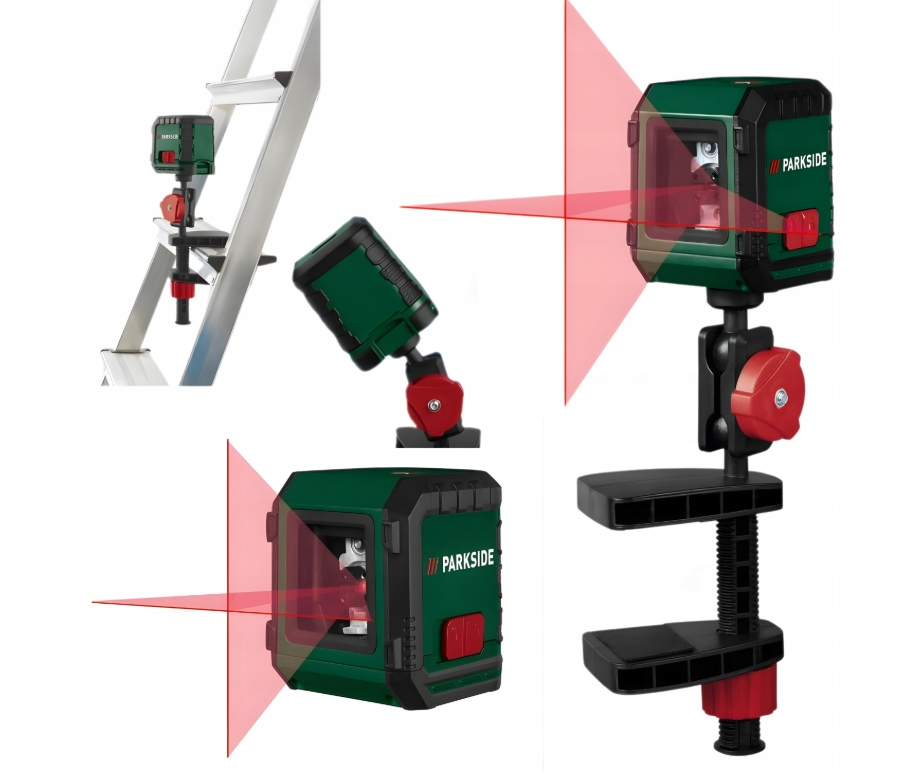 PARKSIDE® Keresztvonalas lézer univerzális szorítóval - PKLL 7 F5