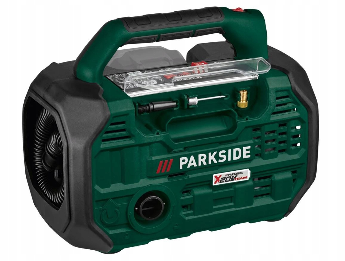 PARKSIDE® PKA 20-Li C3 20V Akkumulátoros kompresszor és pumpa 2 az 1-ben (Akkumulátor és töltő nélkül)