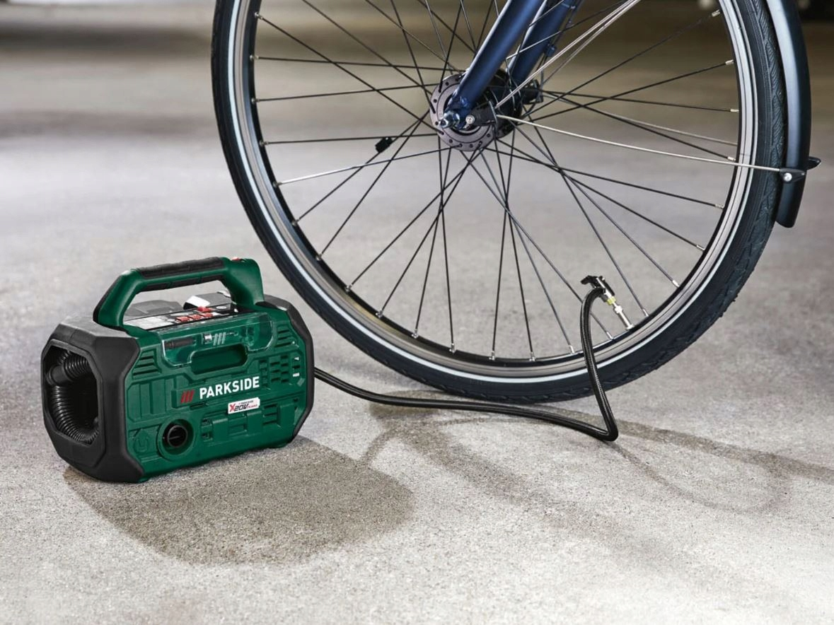 PARKSIDE® PKA 20-Li C3 20V Akkumulátoros kompresszor és pumpa 2 az 1-ben (Akkumulátor és töltő nélkül)