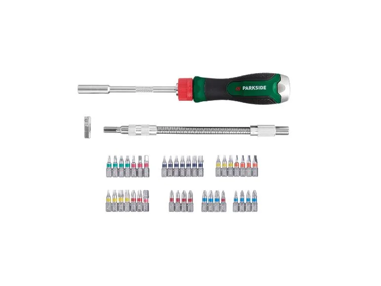 PARKSIDE® 43 részes racsnis csavarhúzó bitkészlet