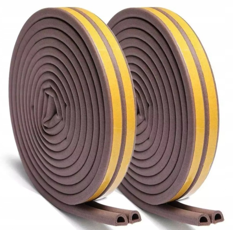 PARKSIDE® Önragasztó EPDM gumitömítés – P profil, barna, ajtókhoz és ablakokhoz