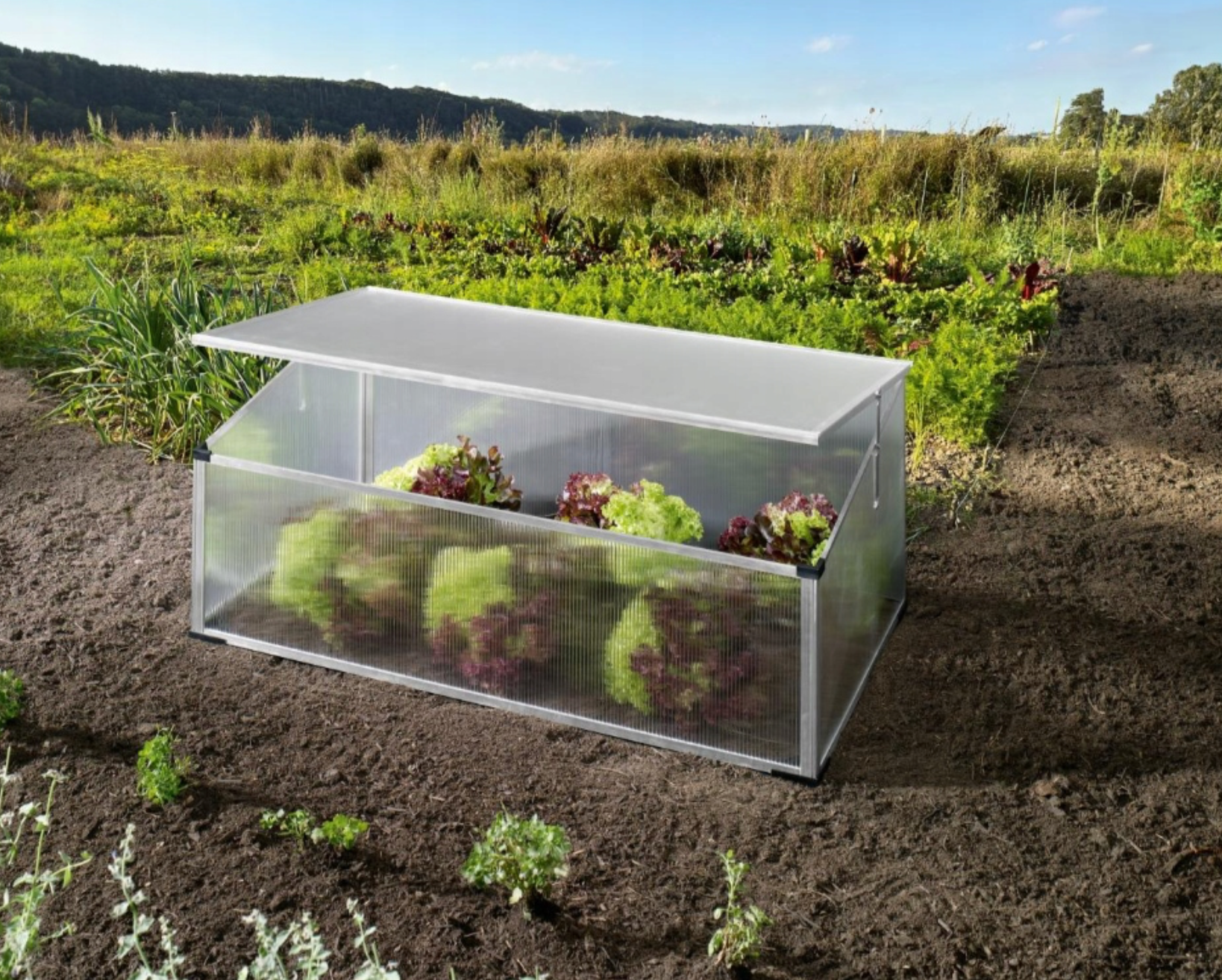 PARKSIDE® Kerti melegágy 100×30/40×60 cm – Polikarbonát, alumínium