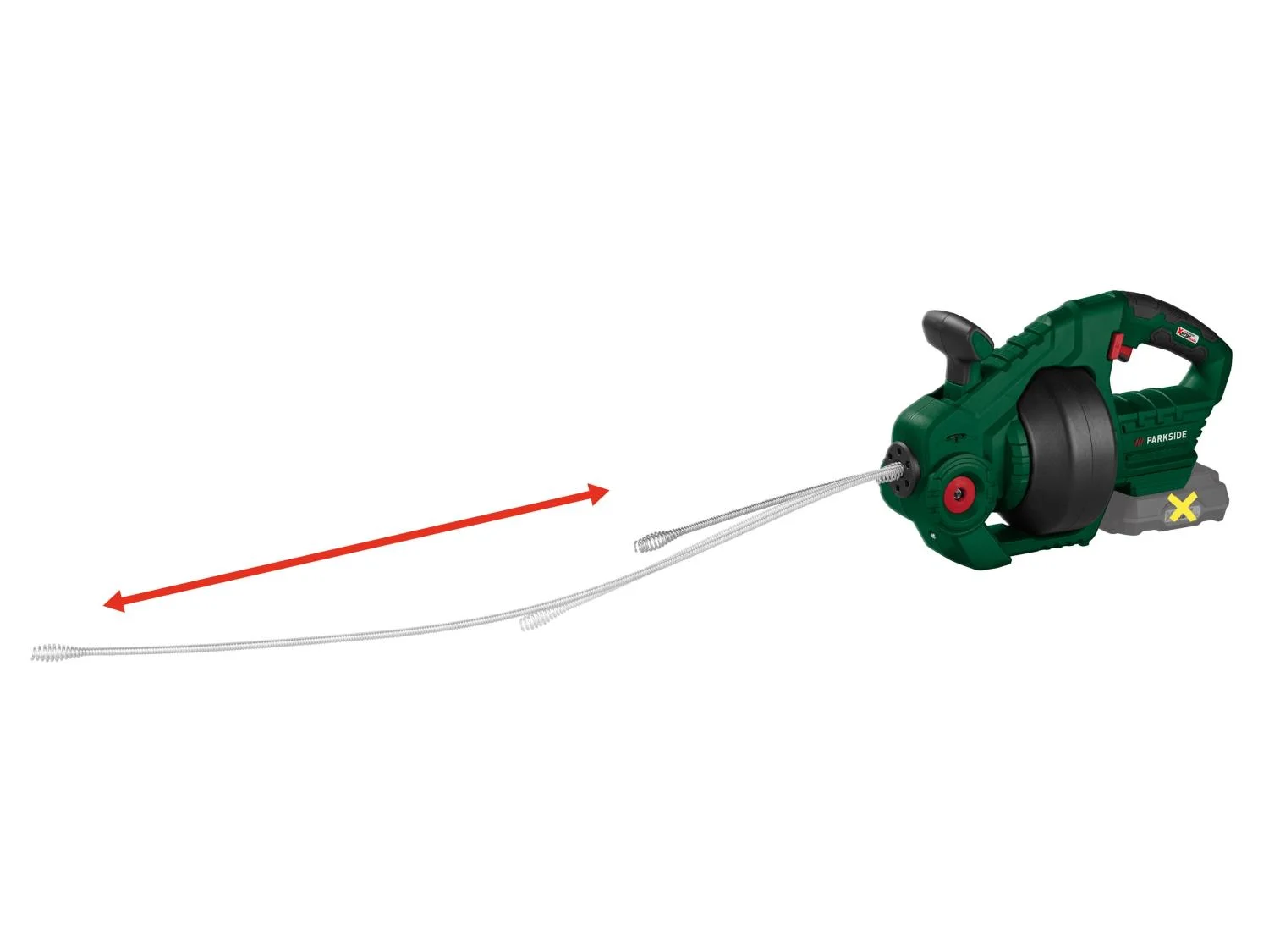 PARKSIDE® PARRW 20-Li - 20V akkumulátoros csőtisztító spirál - akkumulátor és töltő nélkül