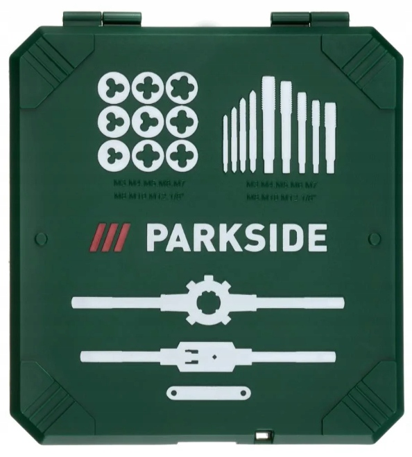PARKSIDE® Metrikus és inch menetvágó szett