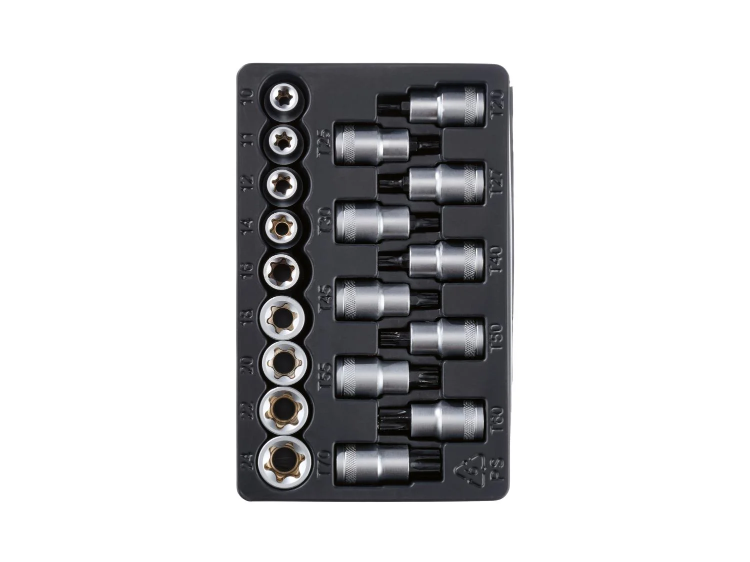 PARKSIDE® 19 részes dugókulcs készlet – E-Torx és Torx csavarokhoz