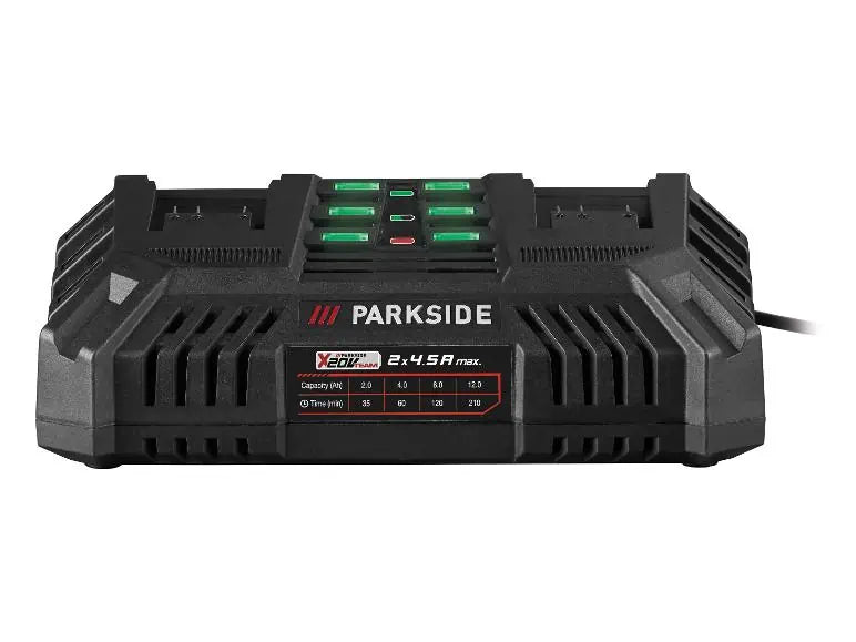 PARKSIDE® PDSLG 20 B1 Dupla akkumulátor gyorstöltő 20 V 2 x 4,5 A