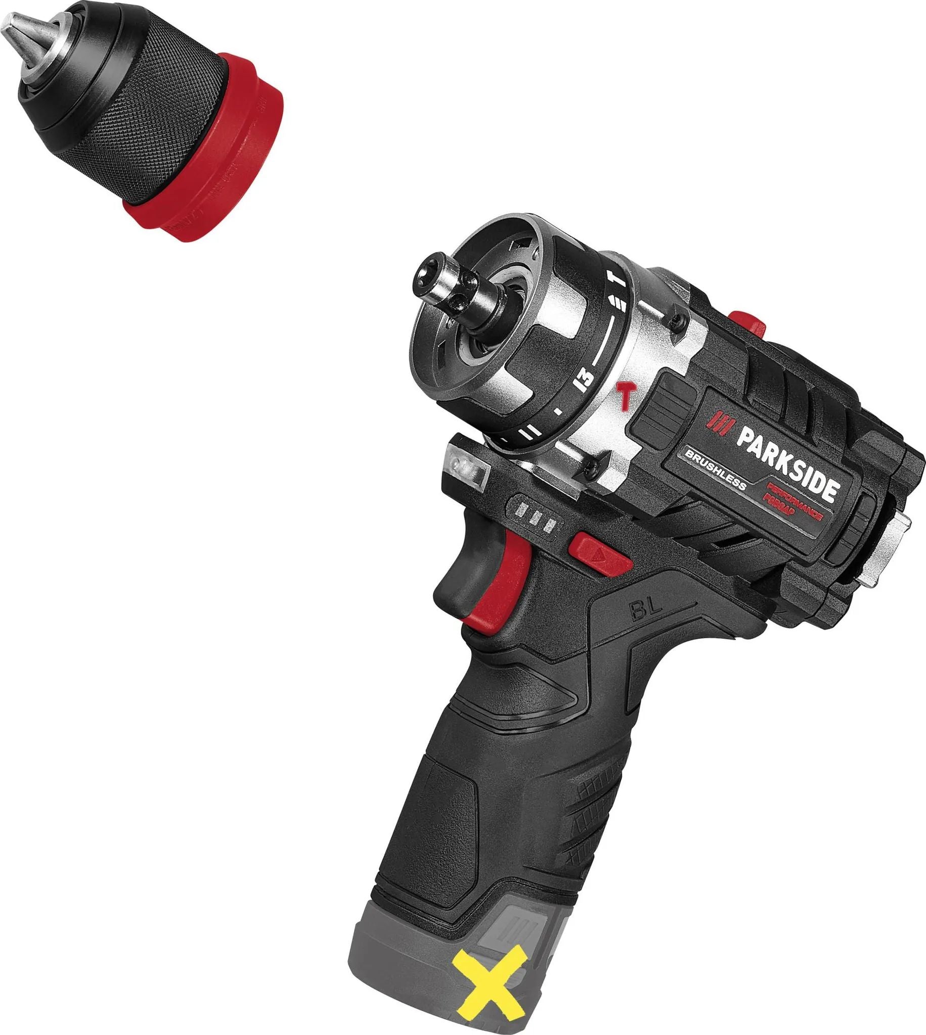 PARKSIDE PERFORMANCE® PSBSAP 12 A1 Akkumulátoros ütvefúró-csavarozó (Akkumulátor és töltő nélkül)