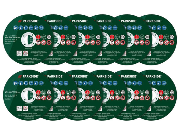 PARKSIDE® PWSZS 1 - Fém vágókorong szett (12 db, Ø125 mm)