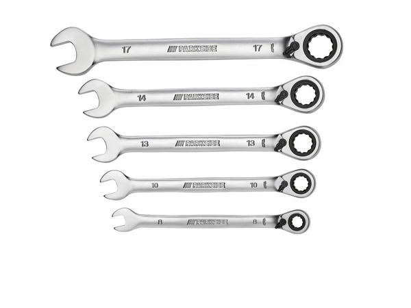 PARKSIDE® racsnis csillag-villáskulcs készlet, átváltható – 5 részes